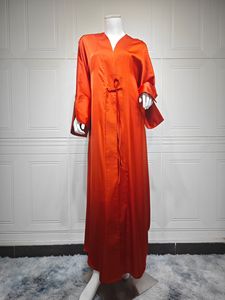 Vestido Cardigan Informal y Modesto PROMISTAR para Eid, de Poliéster, Color Sólido, Holgado, Largo, Estilo Abaya Musulmana de Oriente Medio - Product Image 6