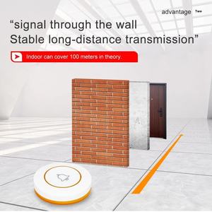 15 boutons d'appel pour table/chambre + 1 récepteur d'affichage + 2 pagers de serveur - Système d'appel sans fil pour restaurant - Product Image 3