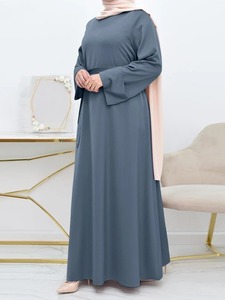 Lungo Dubai caftano ampia veste per donne musulmane Ramadan Eid Abaya in tacchino stile arabico inverno estate Rayon abito <span class=keywords><strong>da</strong></span> Marocco - Product Image 3