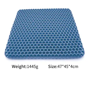 Gel Chair Cushion Orthopedic Comfort Office Chair Gel Seat Cushions Cooling Honeycomb Gel Seat Cushion