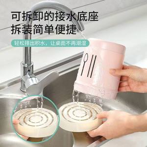 Dustproof Chopstick Holder With Cover PP Material <b>Kitchen</b> Organizer Multi Function <b>Storage</b> Container For Cutlery And Spoons - Product Image 4