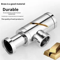 Siphon bouteille en laiton pour lavabo de salle de bain, siphon de vidage rond 1 1/4 "