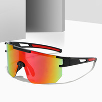 Lunettes de soleil coupe-vent à lentille miroir colorée nouvelles lunettes d'extérieur équitation motos lunettes de soleil de Protection sportive