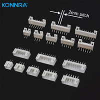 Alternativas al Conector JST PH2.0, Carcasa Intercambiable Konnra KR2001 PH 2.0mm, Terminal de Repuesto PHR de Bajo Perfil, Contacto de 2mm