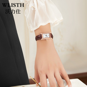 Wlisth S523 Orologio da Polso di Lusso alla Moda per Uomo e Donna, Alta Qualità, Quadrante Quadrato con Diamanti, Movimento al Quarzo per Coppie - Product Image 4
