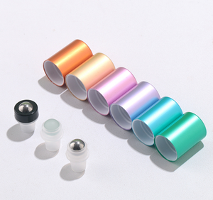 Envase de Vidrio de 10 ml con Rodillo, Color Macaron, para Botellas de Aceites Esenciales y Cosméticos, Hermético, Antiderrames, Recargable, para Viaje - Product Image 5