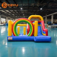 Château gonflable Ceyu Rainbow Arch, structure gonflable commerciale en PVC, trampoline gonflable, maison de jeu, parcours d'obstacles gonflable
