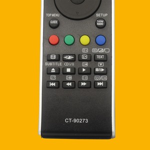 Télécommande IR Crystal Pearl Tianhong CT-90273 pour téléviseur Toshiba, noire, code fixe, portée 10m - Product Image 3