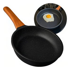 Modern Ceramic Marble Coated Pot <b>Pans</b> Bakelite Handles Non-Stick Aluminum Cookware Die <b>Cast</b> Frying <b>Pan</b> Eco-Friendly Gas - Product Image 2
