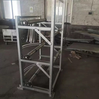 Machine manuelle de nettoyage de fumier pour poulailler, système d'élimination des déchets pour l'équipement des cages à poules pondeuses