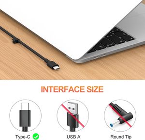 Sạ<span class=keywords><strong>c</strong></span> Laptop <span class=keywords><strong>65W</strong></span> 20V 3.25A <span class=keywords><strong>USB</strong></span> <span class=keywords><strong>C</strong></span>, Adapter <span class=keywords><strong>AC</strong></span> cho Dell Latitude 5420 5520 5530 5430 5540 7420 XPS 13 9250 9350 Chromebook 30W - Product Image 4