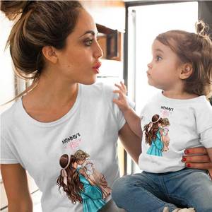 <span class=keywords><strong>Personnalisé</strong></span> correspondant famille <span class=keywords><strong>t</strong></span>-shirts <span class=keywords><strong>maman</strong></span> et fille ensemble de vêtements - Product Image 6