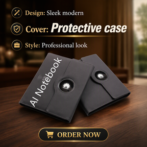 Carnet intelligent multifonction en <span class=keywords><strong>cuir</strong></span> avec scanner OCR haute résolution, étui de protection, cadeau promotionnel d'entreprise - Product Image 1