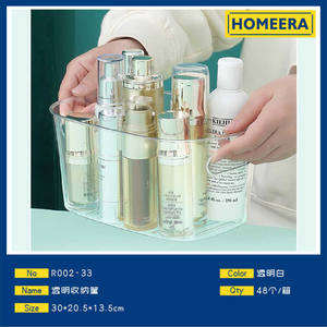 Organizzatore di scatola per animali domestici trasparente per cosmetici e articoli da toeletta 257X65X113 cm organizzatore per il trucco - Product Image 1