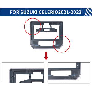 Meihua เครื่องเล่นแอนดรอยด์ติด GPS, สำหรับรถยนต์ DVD สำหรับ <span class=keywords><strong>Suzuki</strong></span> <span class=keywords><strong>celerio</strong></span> 2021-2023<span class=keywords><strong>สี</strong></span><span class=keywords><strong>ดำ</strong></span>แผ่นติดตั้งหน้าจอขนาดใหญ่พร้อมสายไฟ - Product Image 4