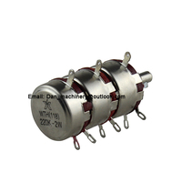 Potentiomètre rotatif à trois unités TH-3 220KA, WTH118 220K