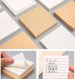 Individuell gestaltete, farbig gestrichene, siebbedruckte Haftnotizen, selbstklebende Notizblöcke für Studenten, abreißbare Notizbücher - Product Image 6