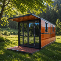 Maison conteneur pliable de type X moderne, cabine préfabriquée extensible personnalisée avec solution d'installation facile pour projets mondiaux