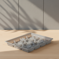 Op maat gemaakte luxe voedselveilige PP blisterverpakking, recyclebaar, 0,3 mm dik, voor chocoladesnacks, voor aangepast merk