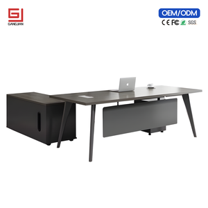 Escritorio ejecutivo de lujo moderno Doctor Mesa en forma de L Modularidad Panel de madera Estilo Fabricado Trabajo Oficina Muebles Empresa - Product Image 1