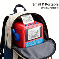 Imprimante d'autocollants pour journal créatif DIY, écran HD 2,4 pouces, AI Mini pour enfants, thermique sans encre, 1300 mAh, étiqueteuse portable