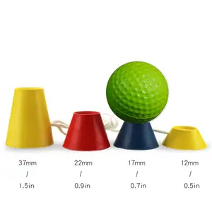 Set Of 4 Sizes Rubber Home Range Ball Training Practice Winter Golf Tees Golf Accessory