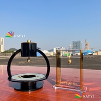 Juego de Mayim Achronim de Lucite Dorado Personalizado con Palabras Hebreas en 3D, Taza de Lavado de Manos de Acrílico con Cuenco