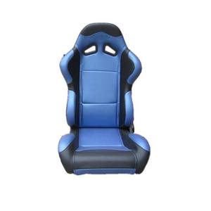 Base de Asiento de Carreras de Cuero Negro/Blanco, Tipo Universal con Doble Deslizador - Product Image 5