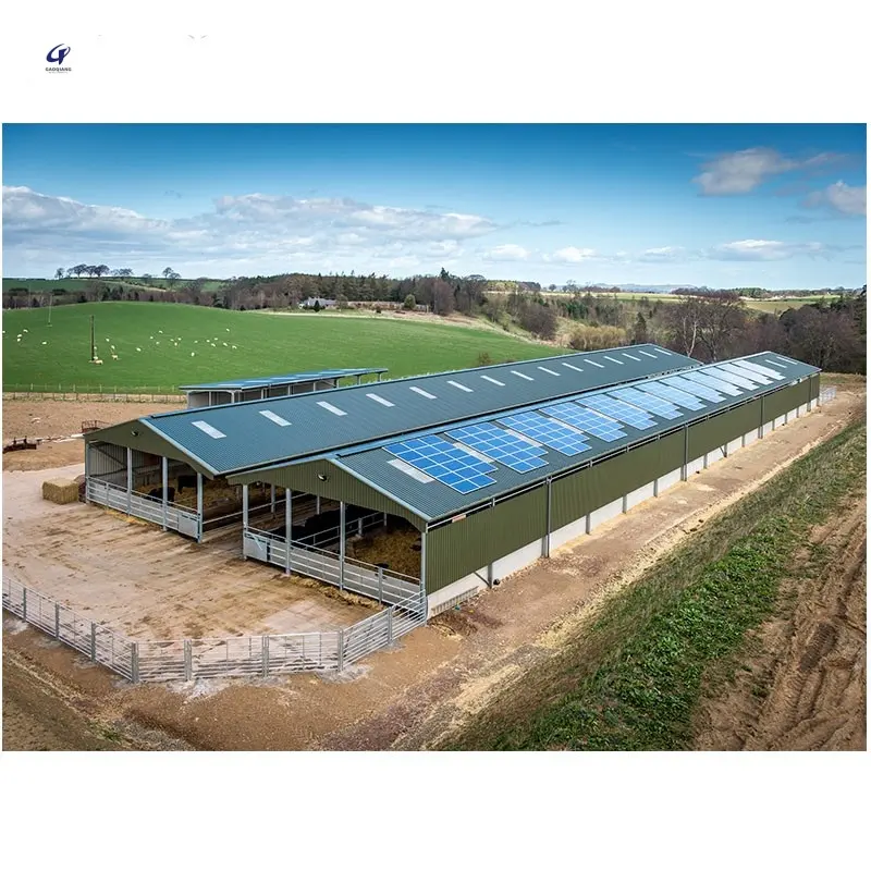Prefab Cattle Sheep Barn Steel Structure Space Frame Pig Shed Cow Shed Farm Shed Building