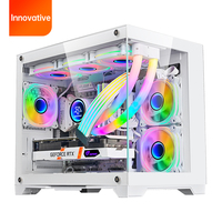 Kardan adam RGB Fan PC bilgisayar kılıf oyun kılıfları Pc tam kule 2024 özel basit 360mm su soğutma dolabı muhafaza mikro ATX