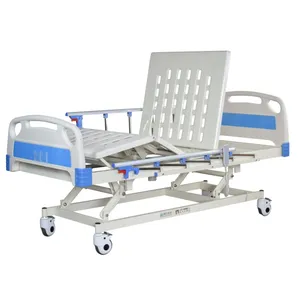 Factory Wholesale Hot Selling Motorized Medical Hi-low Triple 3 3 Functions Electric Hospital Bed With Hand Control Remote