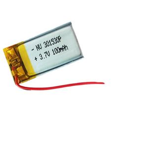 Oplaadbare lipo-batterijen 301530 3.7V 100mAh 301530 100mAh 3.7V 0.37Wh polymeer lithium batterij - Product Image 1
