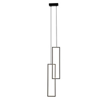 Lustre d'escalier moderne minimaliste en aluminium noir avec design en spirale LED et télécommande pour villas à plafond ouvert et maisons duplex