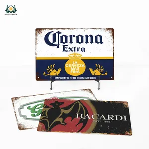 Putuo Decor Beer Car Custom Hojalata Carteles de metal Retro Vintage Placa de metal Bar Garaje Decoración Cartel de chapa