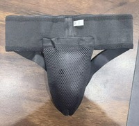 Protège-entrejambe en maille Shift Sports avec soutien lombaire, sous-vêtement de protection basique respirant en polyester et coton pour homme, toutes saisons