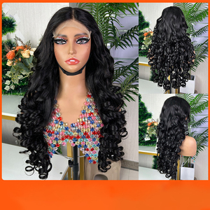 Parrucca in Capelli Umani Veri con Ricci Morbidi, Parrucca Frontale in Pizzo per <span class=keywords><strong>Donna</strong></span>, Fornitore di Tendenza - Product Image 5