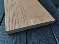 Perfil de Madera Plástica Compuesta (WPC) Sólido Anti-UV para Terrazas, Línea de Coextrusión, Barandilla de Madera Plástica Compuesta (WPC)