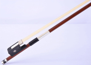 <span class=keywords><strong>Archet</strong></span> de <span class=keywords><strong>violoncelle</strong></span> professionnel <span class=keywords><strong>4</strong></span>/<span class=keywords><strong>4</strong></span> <span class=keywords><strong>3</strong></span>/<span class=keywords><strong>4</strong></span> 1/2 1/<span class=keywords><strong>4</strong></span> 1/8 1/10, fait main en bois de Brésil, avec crin de cheval véritable et grenouille en ébène - Product Image 6