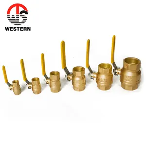 Low MOQ 1/2 3/4 1 1-1/2 Inch Brass FxF Air Compressor Ball Valve