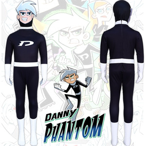 Disfraz de Cosplay de Danny Phantom, Mono de Spandex, Disfraz de Anime para Niños, Traje de Halloween - Product Image 1