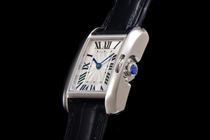 Montre mécanique automatique élégante et tendance avec cadran radial argenté gravé et aiguilles en acier bleu - Product Image 6