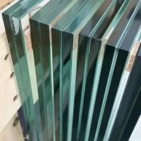 Verre de sécurité transparent sur mesure avec bord poli pour garde-corps de balcon, cloison de fenêtre, verre feuilleté PVB 6+6 8+8