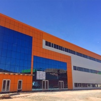 Estructura de acero prefabricada personalizada, almacén de taller de fábrica, construcción de acero