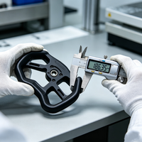 Cadre de volant blanc enduit, anti-corrosion, en acier inoxydable, pièce de rechange OEM de haute qualité pour PWC, usiné CNC par électroérosion à fil