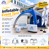 3x3 4x4 10x10 tente imperméable amovible avec marque auvent publicitaire, gazebo gonflable commercial pour événements extérieurs