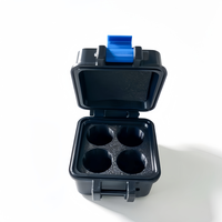 3ml 4-Fächer OEM Kundenspezifische Peptid-Fläschchenbox Großhandel Plastik-Peptidbox Fläschchenhalter für Körperpflege Einzelhandelsverpackung