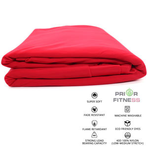 Soie aérienne 9 yards 8 mètres rouge, équipement de soie aérienne à élasticité moyenne - Product Image 4