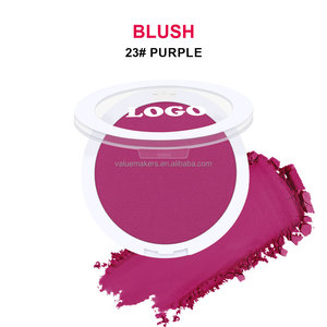 Vendita calda Logo personalizzato basso MOQ trucco guancia arrossisce 24 colori rotondi e forma quadrata viola <span class=keywords><strong>cipria</strong></span> - Product Image 1