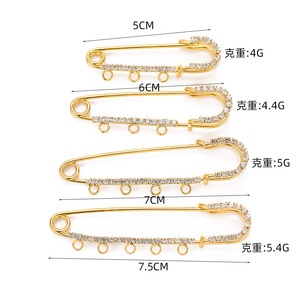 도매 패션 다이아몬드 <span class=keywords><strong>DIY</strong></span> 브로치 블링 럭셔리 고급스럽고 아름다운 개성 넘치는 유니크 매력적인 브로치 데일리 라이프 선물용 - Product Image 2