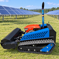 Tondeuse à fléaux télécommandée sur chenilles CE DT1000A, moteur diesel Kubota, 48 lames, débroussailleuse pour ferme, verger et foresterie